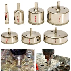 10-100mm Diamond Hole Saw Drill Bit Set Tile Ceramic Glass Porcelain Marble Hole Saw Cutter 7PCs 10-100mm Diamond Hole Saw Drill Bit Set Tile Ceramic Glass Porcelain Marble Hole Saw Cutter 7PCs