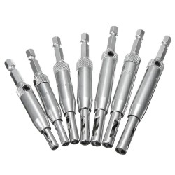 Self Centering Hinge Drill Bit Door Window Cabinet Woodworking Hole Puncher 7pcs Self Centering Hinge Drill Bit Door Window Cabinet Woodworking Hole Puncher 7pcs