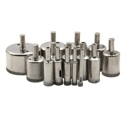 15mm-50mm Socoje Diamond Drill Bits Hole Saw Diamond Drill Bit Set For Diamond Coating Carbon Steel For Glass Ceramics Porcelain Ceramic Tile 15pcs 15mm-50mm Socoje Diamond Drill Bits Hole Saw Diamond Drill Bit Set For Diamond Coating Carbon Steel For Glass Ceramics Porcelain Ceramic Tile 15pcs