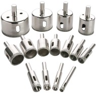 15mm-50mm Socoje Diamond Drill Bits Hole Saw Diamond Drill Bit Set For Diamond Coating Carbon Steel For Glass Ceramics Porcelain Ceramic Tile 15pcs 15mm-50mm Socoje Diamond Drill Bits Hole Saw Diamond Drill Bit Set For Diamond Coating Carbon Steel For Glass Ceramics Porcelain Ceramic Tile 15pcs