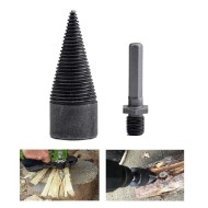 1Pc Socoje 32/42mm  Round/Square/Hexagonal Shank Firewood Drill Bit Splitter Wood Split Cone Drill Bit For Tree Cutting 1Pc Socoje 32/42mm  Round/Square/Hexagonal Shank Firewood Drill Bit Splitter Wood Split Cone Drill Bit For Tree Cutting