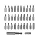 31PCS Drill Bits Set with PH PZ SL H T Sizes and 60mm Extension Rod in Durable Plastic Case Versatile Heavy-Duty and Ideal for All Your Drilling Needs