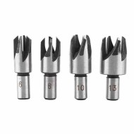 Claw Corkscrew 6/8/10/13mm Carbon Steel Wood Plug Hole Cutter Drill Bit Set 4PCS  Claw Corkscrew 6/8/10/13mm Carbon Steel Wood Plug Hole Cutter Drill Bit Set 4PCS