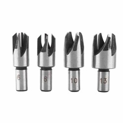 Claw Corkscrew 6/8/10/13mm Carbon Steel Wood Plug Hole Cutter Drill Bit Set 4PCS  Claw Corkscrew 6/8/10/13mm Carbon Steel Wood Plug Hole Cutter Drill Bit Set 4PCS