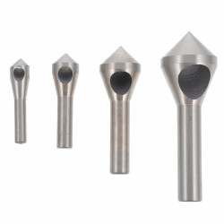 4pcs Set Titanium Countersink Deburring Drill Taper Hole Cutter Steel/Aluminum Countersunk Head Chamfering Tools 2-5-10-15-20 4pcs Set Titanium Countersink Deburring Drill Taper Hole Cutter Steel/Aluminum Countersunk Head Chamfering Tools 2-5-10-15-20