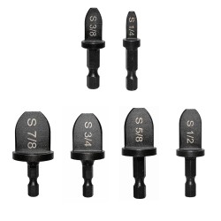 6PCS Repairing Set Air Conditioner Copper Tube Expander Swaging Tool Manual Copper Pipe Swage Too Expander Drill Bit Soft Copper tubing Tool bit 6PCS Repairing Set Air Conditioner Copper Tube Expander Swaging Tool Manual Copper Pipe Swage Too Expander Drill Bit Soft Copper tubing Tool bit