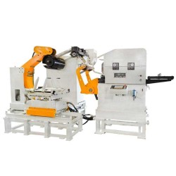 Three in One Machinery NC Steel Sheet Metal Coil Uncoiling Straightening Servo Feeder For Die Cutting Press Three in One Machinery NC Steel Sheet Metal Coil Uncoiling Straightening Servo Feeder For Die Cutting Press
