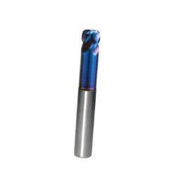 12mm 0.5R, Socoje Corner Radius End Mill 4 Flute, HRC68, Blue NB Coated, 1/2" Shank 1pc 12mm 0.5R, Socoje Corner Radius End Mill 4 Flute, HRC68, Blue NB Coated, 1/2" Shank 1pc