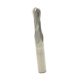 Ball End Mill - 12mm 6R - 2 Flute - Aluminum Alloy - HRC 35 - 1/2" Shank - 1-3/16" Flute Length - Made In China
