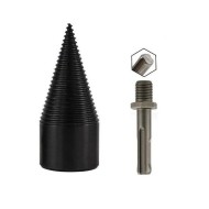2PC Wood Splitter Firewood Drill-Bit Kindling Log Splitter Heavy Duty Electric Splitting Drills 42mm Screw Cracker Removable Cone Driver Hex Shank 2PC Wood Splitter Firewood Drill-Bit Kindling Log Splitter Heavy Duty Electric Splitting Drills 42mm Screw Cracker Removable Cone Driver Hex Shank