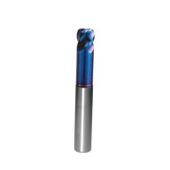 3mm Corner Radius End Mill 4 Flute, 0.5R, HRC68, Blue NB Coated, 1/4" Shank,  Made In China 3mm Corner Radius End Mill 4 Flute, 0.5R, HRC68, Blue NB Coated, 1/4" Shank,  Made In China