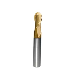 6mm 3R, 2 Flute, Ball End Mill, Ball Nose, Short, Solid Carbide, HRC45, Helix Angle 30° 1pc