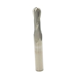 8mm 4R Ball End Mill 2 Flute Aluminum Alloy HRC 35 5/16" Shank 15/16" Flute(L) Made In China