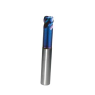 8mm Corner Radius End Mill 4 Flute 0.5R, HRC68 Blue NB Coated 5/16" Shank  Made In China 8mm Corner Radius End Mill 4 Flute 0.5R, HRC68 Blue NB Coated 5/16" Shank  Made In China