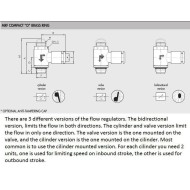 9001001C Flow Regulator for Cylinder Ø4mmxM5 MRF O M Brass 9001001C Flow Regulator for Cylinder Ø4mmxM5 MRF O M Brass