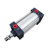 Professional Design Team Silver Aluminum Alloy Pressure Vessel Double Acting Air Pneumatic Cylinders 2Pcs Professional Design Team Silver Aluminum Alloy Pressure Vessel Double Acting Air Pneumatic Cylinders 2Pcs