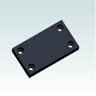 HDPE coverplate 128x72x20mm for W1580300200 HDPE coverplate 128x72x20mm for W1580300200