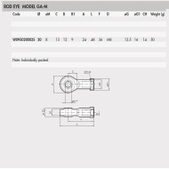 W0950200025 Rod-Eye GA-M M8x1.25 W0950200025 Rod-Eye GA-M M8x1.25