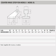 W0950322008 Counter Hinge for model B - Model “CETOP“ GL 032 W0950322008 Counter Hinge for model B - Model “CETOP“ GL 032