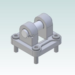 Z40W0950402003SP Female Hinge - Model B 040 - for Rod-Eye GA-M M12x1.25 Z40W0950402003SP Female Hinge - Model B 040 - for Rod-Eye GA-M M12x1.25