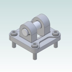 Z40W0950802003SP Female Hinge - Model B 080 - for Rod-Eye GA-M M20x1.5 Z40W0950802003SP Female Hinge - Model B 080 - for Rod-Eye GA-M M20x1.5
