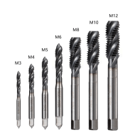 M4*0.7mm screw spiral flute groove screw tap of square thread metric plug hand drill set M4*0.7mm screw spiral flute groove screw tap of square thread metric plug hand drill set