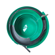 Plastic Spraying Vibratory Bowl Feeders - Automatic Feeding System for Bottle Stoppers with Vibrating Plate Plastic Spraying Vibratory Bowl Feeders - Automatic Feeding System for Bottle Stoppers with Vibrating Plate