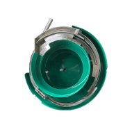 Plastic pen special vibrating plate for bottle stopper automatic feeding with plastic spraying Plastic pen special vibrating plate for bottle stopper automatic feeding with plastic spraying