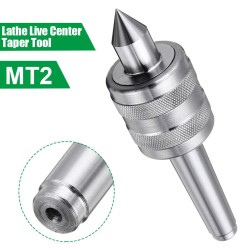 MT2 0.02 Inch CNC Precision Steel Lathe Live Center Taper Tool Triple Bearing MT2 0.02 Inch CNC Precision Steel Lathe Live Center Taper Tool Triple Bearing
