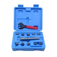 Socoje ER16 Collet Set, 1/32" to 3/8", 3/4" x 3.94" Chuck Holder 1 set 10 Pcs  Socoje ER16 Collet Set, 1/32" to 3/8", 3/4" x 3.94" Chuck Holder 1 set 10 Pcs