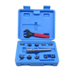 Socoje ER16 Collet Set, 1/32" to 3/8", 3/4" x 3.94" Chuck Holder 1 set 10 Pcs  Socoje ER16 Collet Set, 1/32" to 3/8", 3/4" x 3.94" Chuck Holder 1 set 10 Pcs