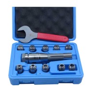 Socoje ER20 Collet Set, 3/32" to 1/2", R8 x 4" Brigeport Chuck Holder 1 set 10 Pcs  Socoje ER20 Collet Set, 3/32" to 1/2", R8 x 4" Brigeport Chuck Holder 1 set 10 Pcs