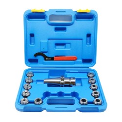 CAT40 Shank ER32 Chuck with 12 pc Collet Set, 3/32 inch - 3/4 inch CAT40 Shank ER32 Chuck with 12 pc Collet Set, 3/32 inch - 3/4 inch