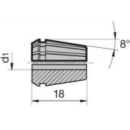 Single ER 11 Collet 1/16“(1.59mm) Swiss Quality Single ER 11 Collet 1/16“(1.59mm) Swiss Quality