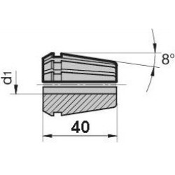 Single ER 32 Collet 7/16“ (11.11mm) Swiss Quality Single ER 32 Collet 7/16“ (11.11mm) Swiss Quality