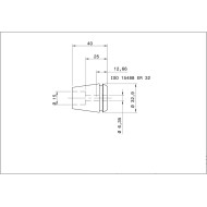 Single ER 32-UP Collet Ø 1/4“ (6.35mm) ULTRA Precision Swiss Quality Single ER 32-UP Collet Ø 1/4“ (6.35mm) ULTRA Precision Swiss Quality