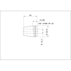 Single ER 32-UP Collet Ø 1/2“ (12.70mm) ULTRA Precision Swiss Quality Single ER 32-UP Collet Ø 1/2“ (12.70mm) ULTRA Precision Swiss Quality