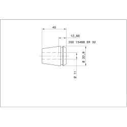 Single ER 32-UP Collet 11.00mm ULTRA Precision Swiss Quality Single ER 32-UP Collet 11.00mm ULTRA Precision Swiss Quality