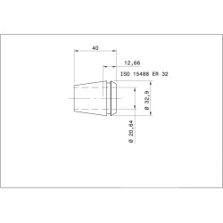 Single ER 32-UP Collet Ø 13/16“ (20.64mm) ULTRA Precision Swiss Quality Single ER 32-UP Collet Ø 13/16“ (20.64mm) ULTRA Precision Swiss Quality