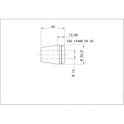 Single ER 32-UP Collet 14.00mm ULTRA Precision Swiss Quality Single ER 32-UP Collet 14.00mm ULTRA Precision Swiss Quality