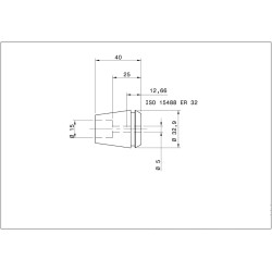 Single ER 32-UP Collet 5.00mm ULTRA Precision Swiss Quality Single ER 32-UP Collet 5.00mm ULTRA Precision Swiss Quality