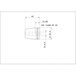 Single ER 32-UP Collet 8.50mm ULTRA Precision Swiss Quality Single ER 32-UP Collet 8.50mm ULTRA Precision Swiss Quality