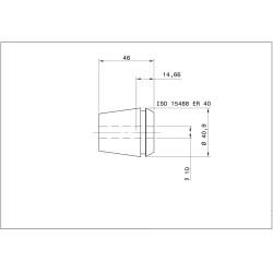 Single ER 40 Collet 10.00mm Swiss Quality Single ER 40 Collet 10.00mm Swiss Quality