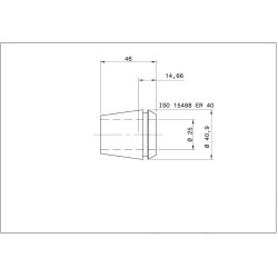 Single ER 40 Collet 25.00mm Swiss Quality Single ER 40 Collet 25.00mm Swiss Quality