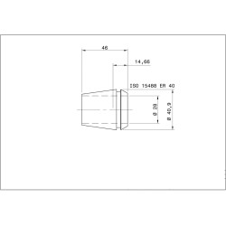 Single ER 40 Collet 28.00mm Swiss Quality Single ER 40 Collet 28.00mm Swiss Quality