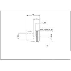 Single ER 40 Collet 3.00mm Swiss Quality Single ER 40 Collet 3.00mm Swiss Quality