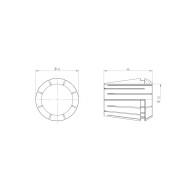 Single ER 40 Collet 30.00mm Swiss Quality Single ER 40 Collet 30.00mm Swiss Quality