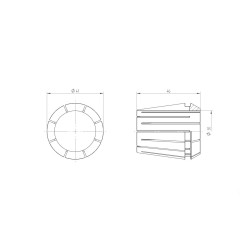Single ER 40 Collet 30.00mm Swiss Quality Single ER 40 Collet 30.00mm Swiss Quality
