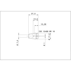 Single MR 16 Collet 1.00mm micRun Swiss Quality Single MR 16 Collet 1.00mm micRun Swiss Quality