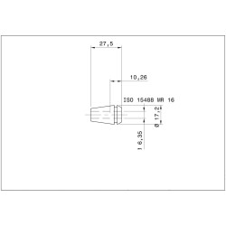 Single MR 16 Collet 1/4“ (6.35mm) micRun Swiss Quality Single MR 16 Collet 1/4“ (6.35mm) micRun Swiss Quality
